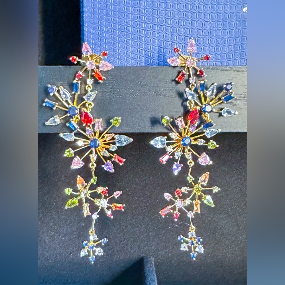 Kate Spade Firework Floral Statement Necklace and Statement Earrings